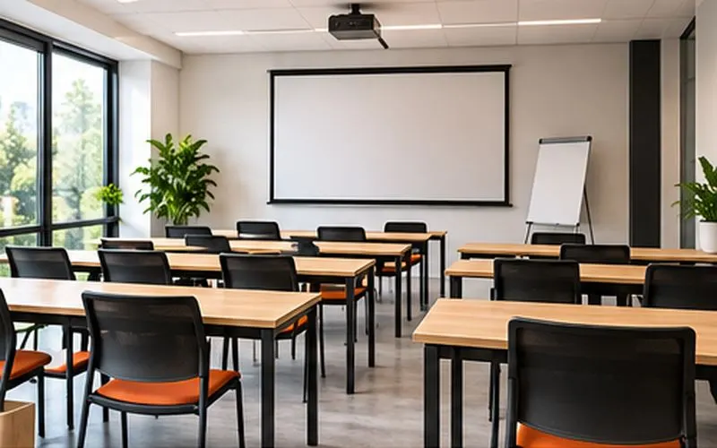 Espace de travail partagé avec plusieurs bureaux
